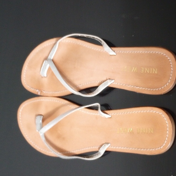 Nine West silver sandals - Picture 2 of 3